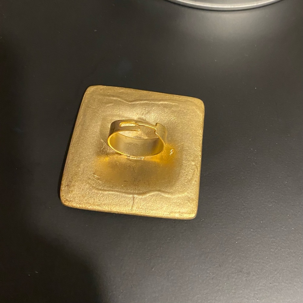 Big adjustable statement ring